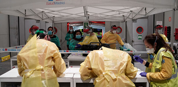 Una de las entradas a los pabellones habilitados como hospital temporal en el Ifema | Comunidad de Madrid