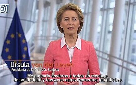 Von der Leyen apoya a España y a sus sanitarios: "No estáis solos"  