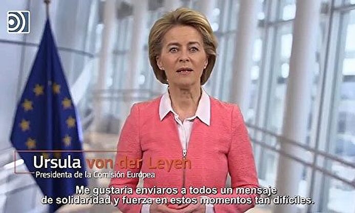 Von der Leyen apoya a España y a sus sanitarios: "No estáis solos"  