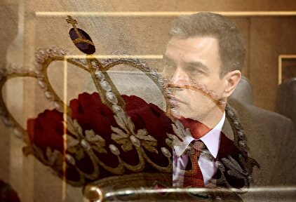 Pedro Sánchez, en el pleno del Congreso. | EFE
