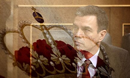 Pedro Sánchez, en el pleno del Congreso. | EFE