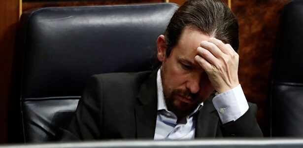 Pablo Iglesias, durante un pleno. | EFE