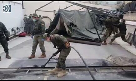 El Ejército monta un hospital de campaña en el Gregorio Marañón de Madrid