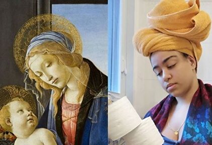 Uno de los participantes en el reto @tussenkunstenquarantaine | Instagram