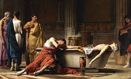 El suicidio de Séneca, pintado por Manuel Domínguez Sánchez | Archivo