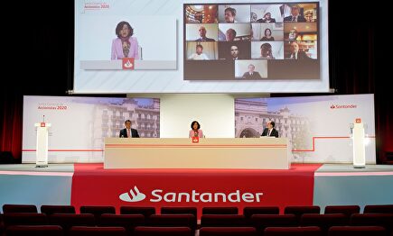 Junta General de Accionistas telemática de Santander | EFE