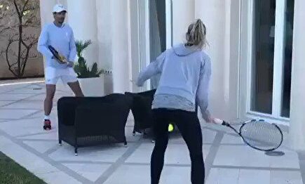 El partido entre Rafa Nadal y su hermana en pleno confinamiento por el coronavirus