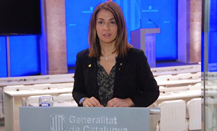La portavoz de la Generalidad, Meritxell Budó este lunes | EFE