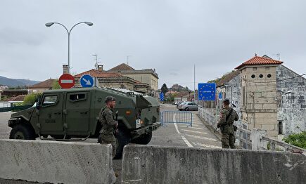 La Brilat colabora con la Guardia Civil en el control de la frontera de Pontevedra con Portugal. | BRILAT