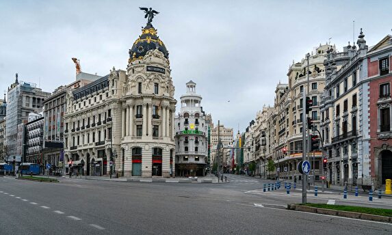 Gran Vía de Madrid durante el confinamiento | Juan Serrano Corbella