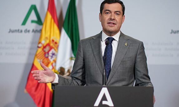 Juan Manuel Moreno Bonilla,presidente de la Junta de Andalucía | EFE