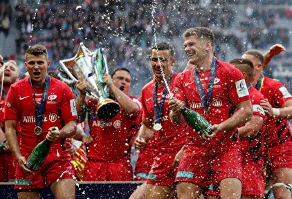 El Saracens inglés, vigente campeón de la Heineken Cup de rugby. | Cordon Press