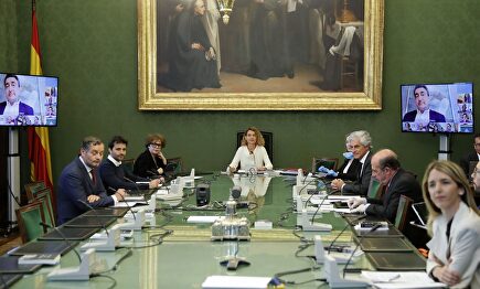 Imagen de la Junta de Portavoces este martes. | EFE