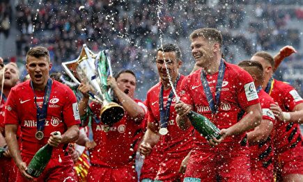 El Saracens inglés, vigente campeón de la Heineken Cup de rugby. | Cordon Press