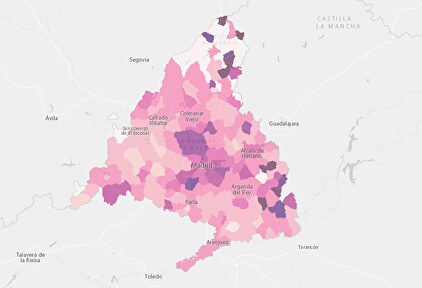 Mapa de los contagios en la CAM. | CAM