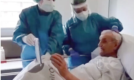 El emotivo encuentro de dos ancianos. | Instagram