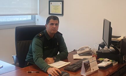 Comandante Álvaro Fernández, portavoz de la Guardia Civil de Pontevedra | Cedida