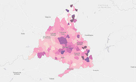 Mapa de los contagios en la CAM. | CAM