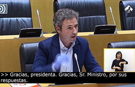 La impecable contestación de Guillermo Díaz a Rufián por el trato denigrante a los militares que están desinfectando las calles