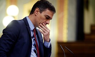 Pedro Sánchez durante el debate de este jueves. | EFE