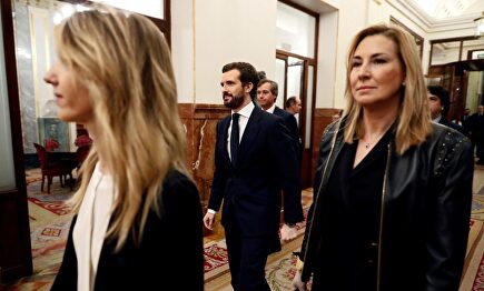 Álvarez de Toledo, Casado y Beltrán en el Congreso. | EFE