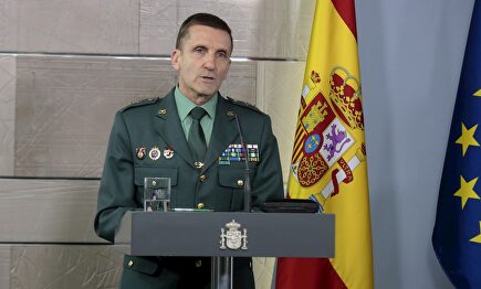 El general de la Guardia Civil José Manuel Santiago. | EFE
