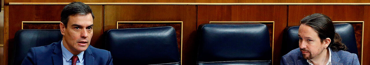 Sánchez e Iglesias, en el Congreso | EFE