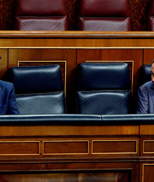 Pedro Sánchez y Pablo Iglesias. | EFE