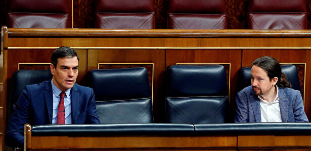 Pedro Sánchez y Pablo Iglesias. | EFE