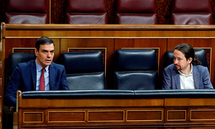 Pedro Sánchez y Pablo Iglesias. | EFE