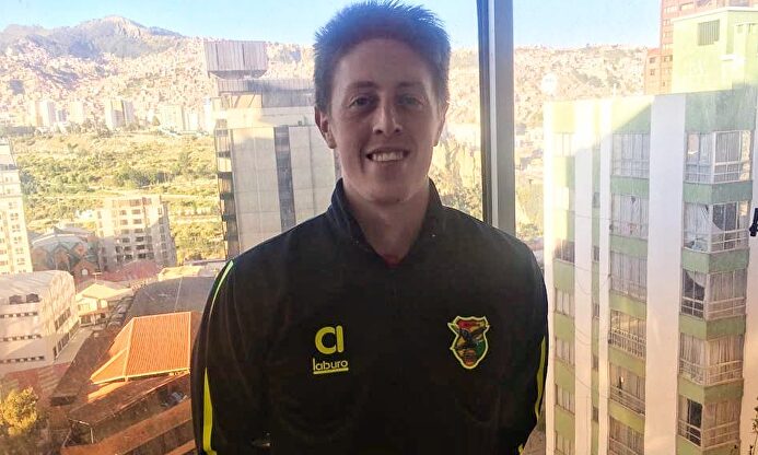 Armando Choque, en su apartamento en La Paz. | LD