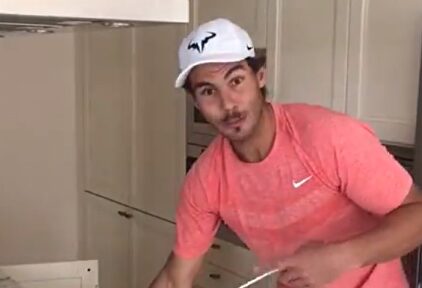 Rafa Nadal, "desbordado" en la cocina: mejor con la raqueta que con la batidora