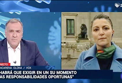 Tensión en TVE: Olona se enfrenta a Fortes por su manipulación sobre el coronavirus