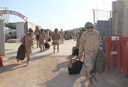 Militares españoles saliendo de las bases. | EMAD