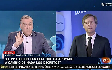 González Terol deja en evidencia en la cara de Fortes la grosera manipulación de TVE