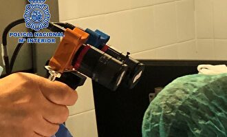 Prototipo de detector portátil de coronavirus. | Policía Nacional