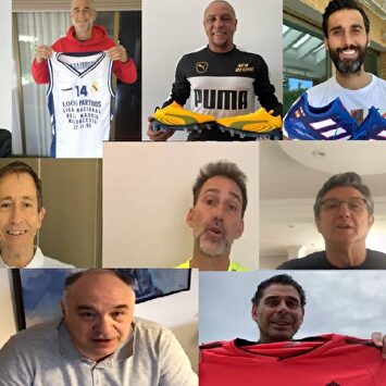 Algunas de las leyendas madridista que colaboran en esta iniciativa. | Lagalerna.com