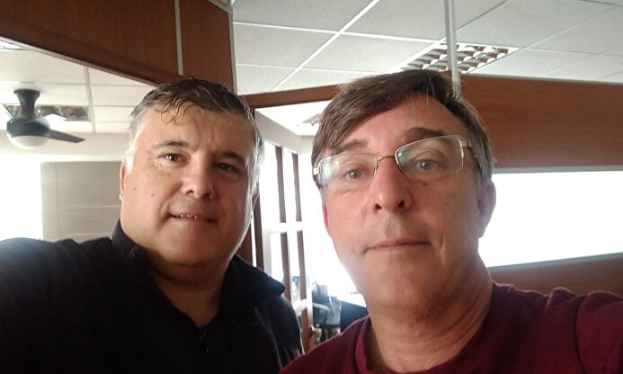 Fernando y Jose Ramón, confinados en Quito | Fernando Bispo