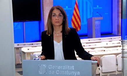 La consejera de Presidencia y portavoz del Gobierno de Cataluña, Meritxell Budó. | EFE