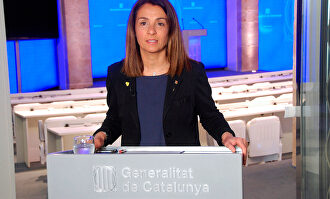 La portavoz de la Generalidad Meritxell Budó. | EFE