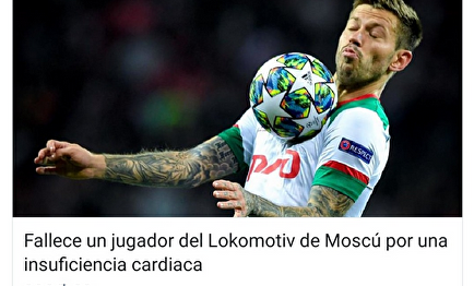 Smolov en la foto de Sport. | Twitter