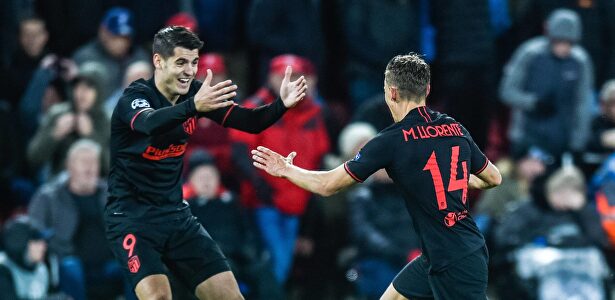Morata en Anfield. | Cordon Press