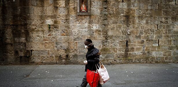 Hornacina de San Fermín en la cuesta de Santo Domingo de Pamplona | EFE