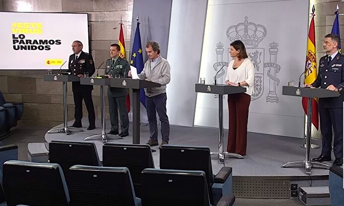 Simón en una de sus comparecencias. | EFE