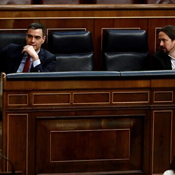 Pedro Sánchez y Pablo Iglesias | EFE