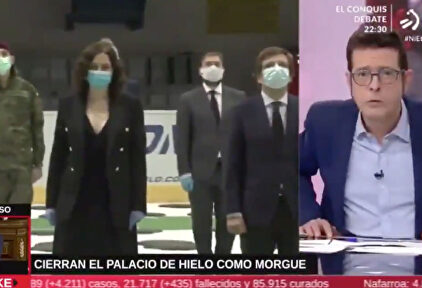 El repugnante comentario de Xabier Lapitz en la televisión vasca sobre el homenaje a los fallecidos en la morgue de Madrid