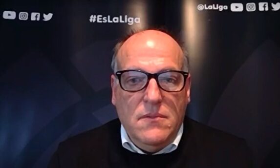 Javier Tebas considera fundamental la vacuna para la vuelta del público | David Alonso Rincón