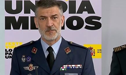 El general Santiago, el general Pérez y el comisario González. | Imagen TV