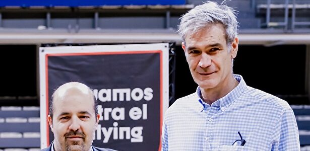 Gorka Aixás, presidente del Morabanc Andorra, junto a Antonio Marín, presidente de la ACB | Morabanc Andorra