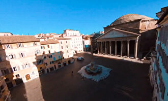 La inusual y espectacular imagen del Pantheon de Roma a vista de dron